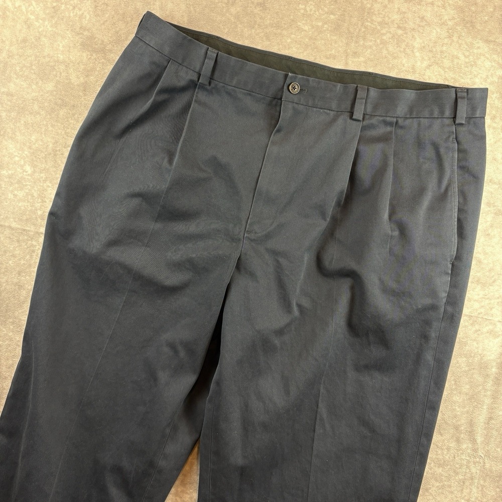Brooks Brothers Pants Mens 40x30 (38x26) Blue Advantage Chino Elliot Cuffed